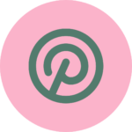 Pinterest Social Media Icon and clickable link